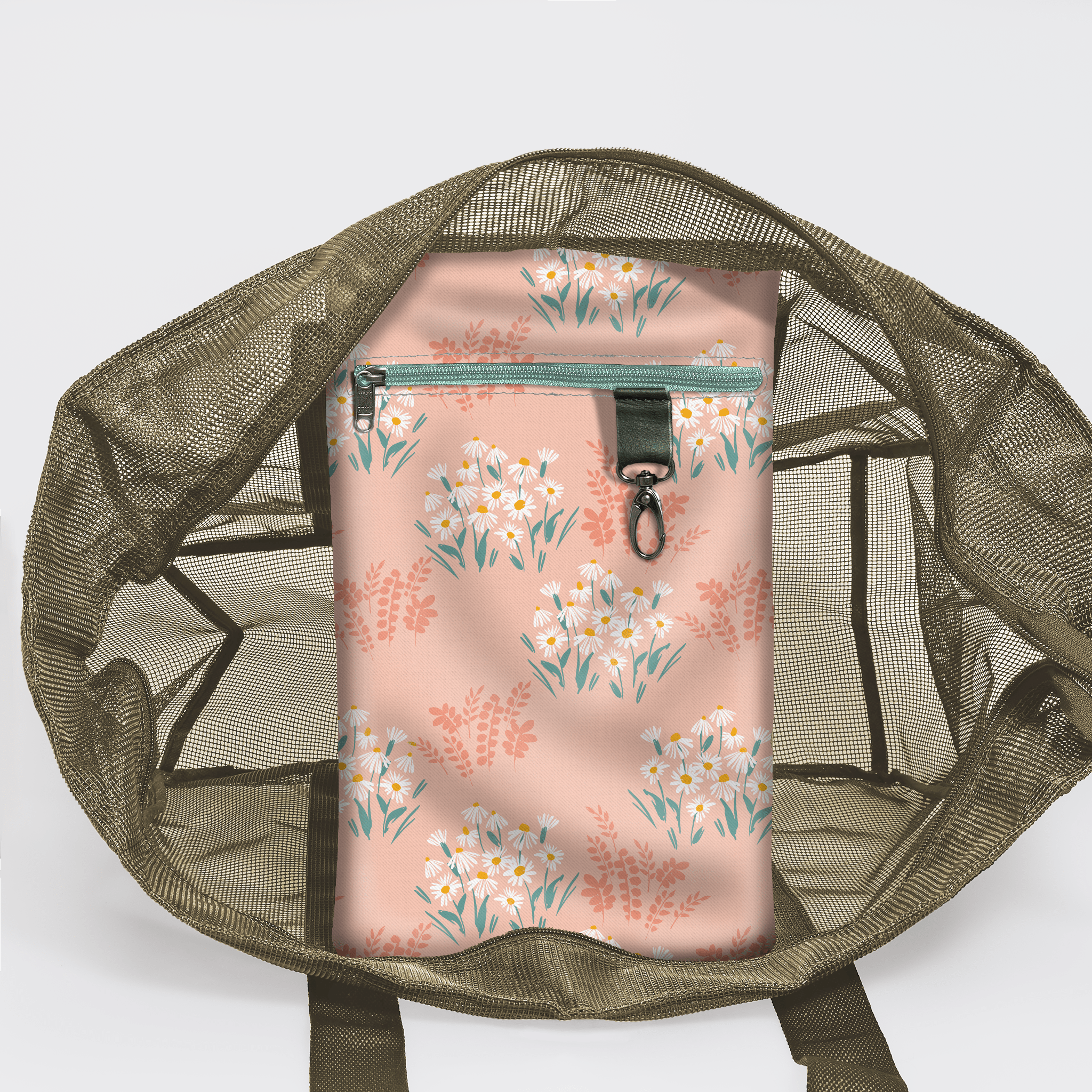 Meshie Jumbo Beach Bag OLIVE - Thandana UK