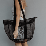 Meshie Large Beach Bag Black RTS - Thandana UK