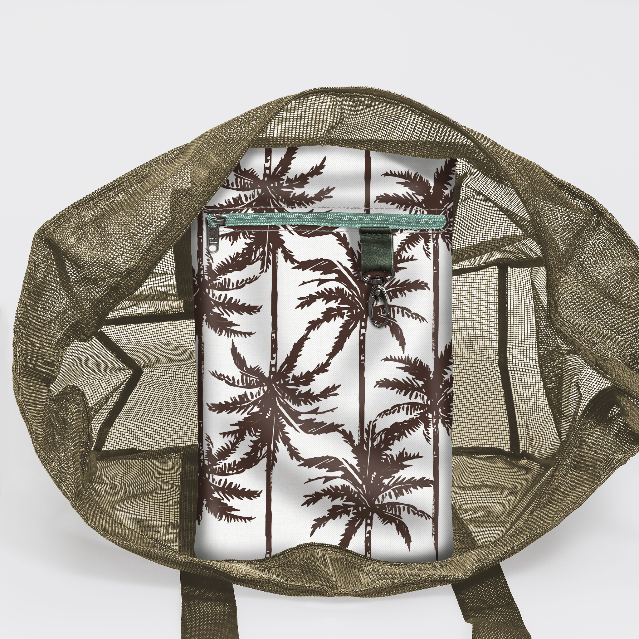 Meshie Large Beach Bag OLIVE - Thandana UK