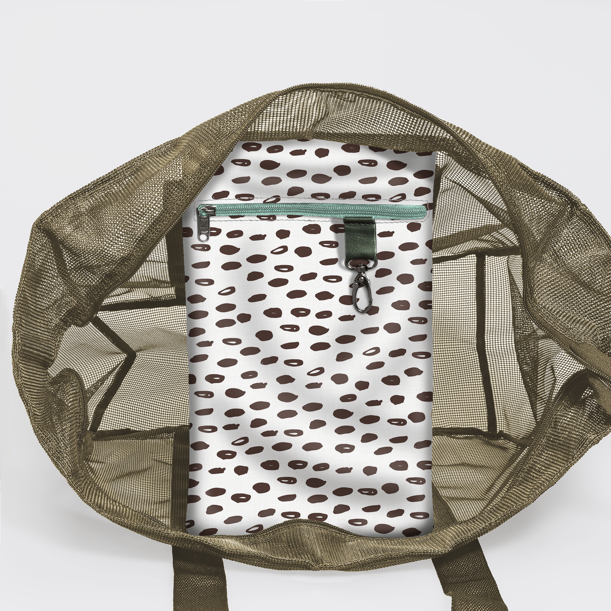 Meshie Large Beach Bag OLIVE - Thandana UK