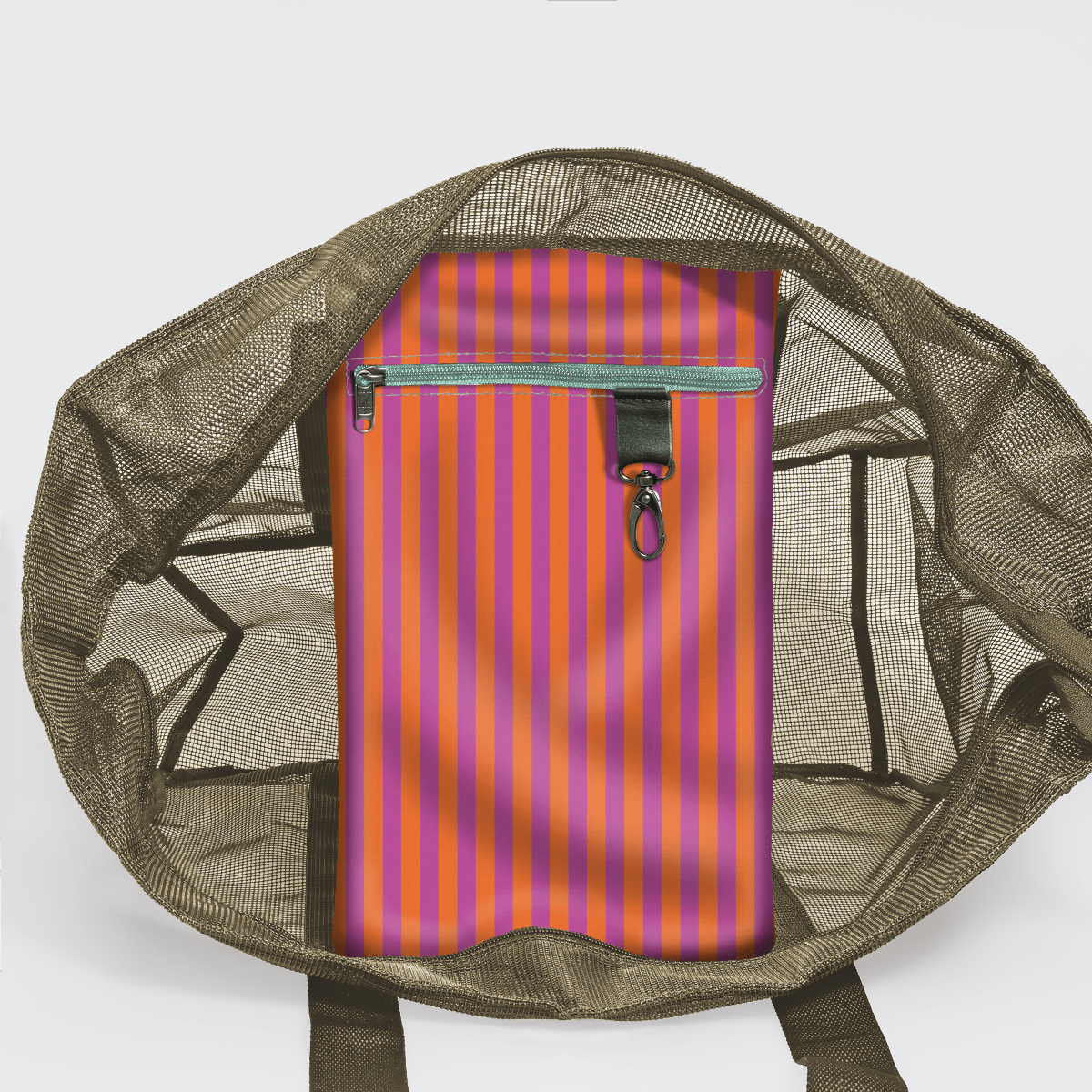 Meshie Large Beach Bag OLIVE - Thandana UK