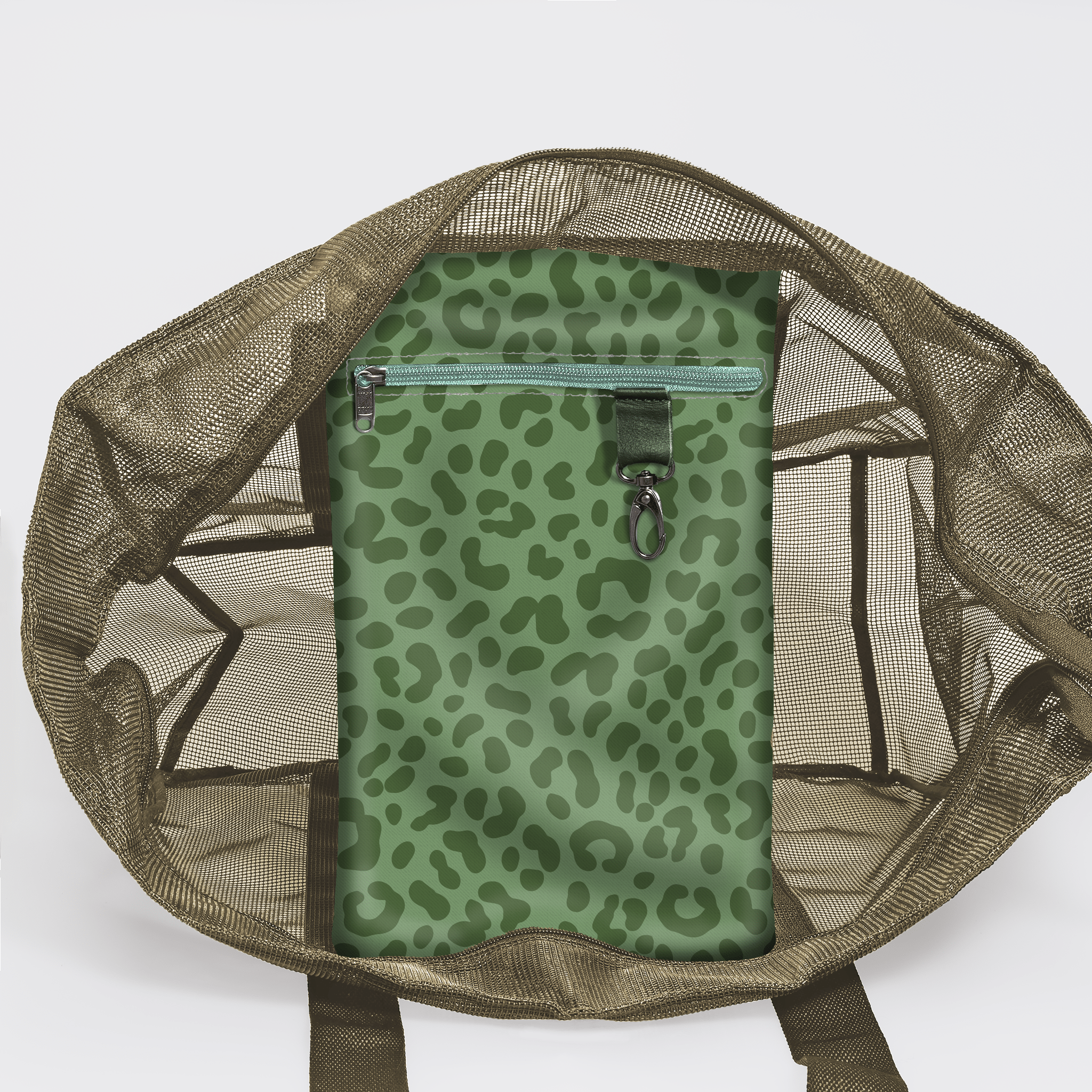 Meshie Large Beach Bag OLIVE - Thandana UK