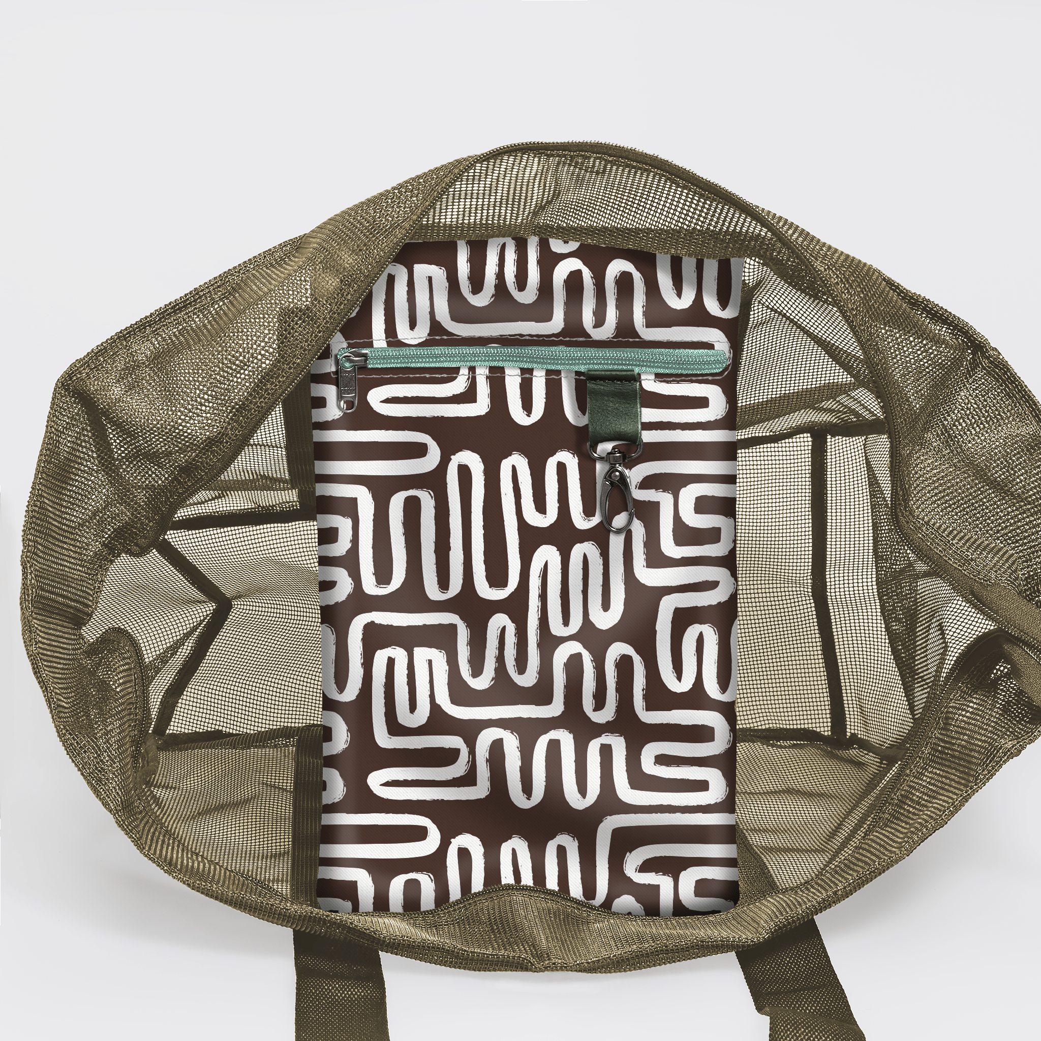 Meshie Large Beach Bag OLIVE - Thandana UK