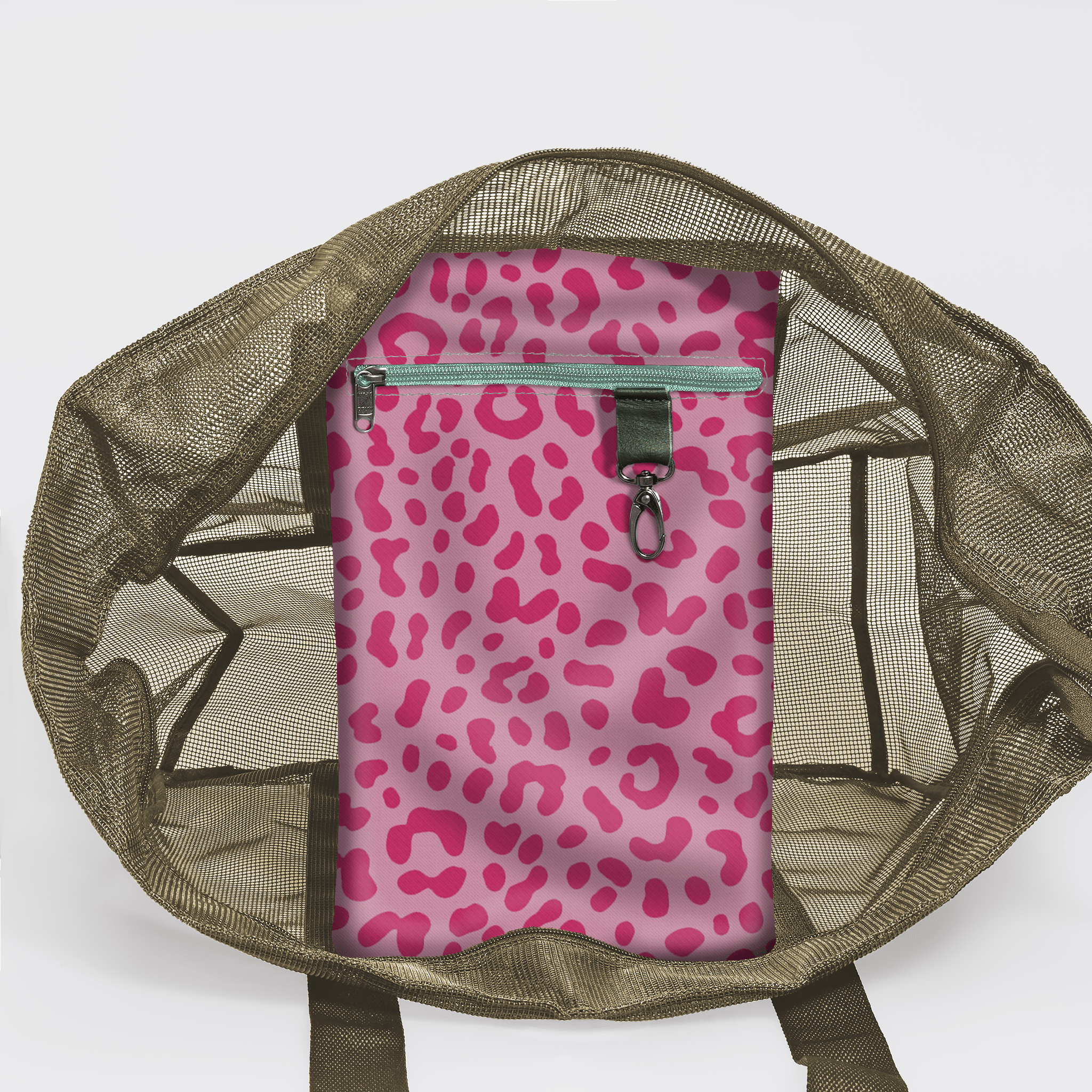 Meshie Large Beach Bag OLIVE - Thandana UK
