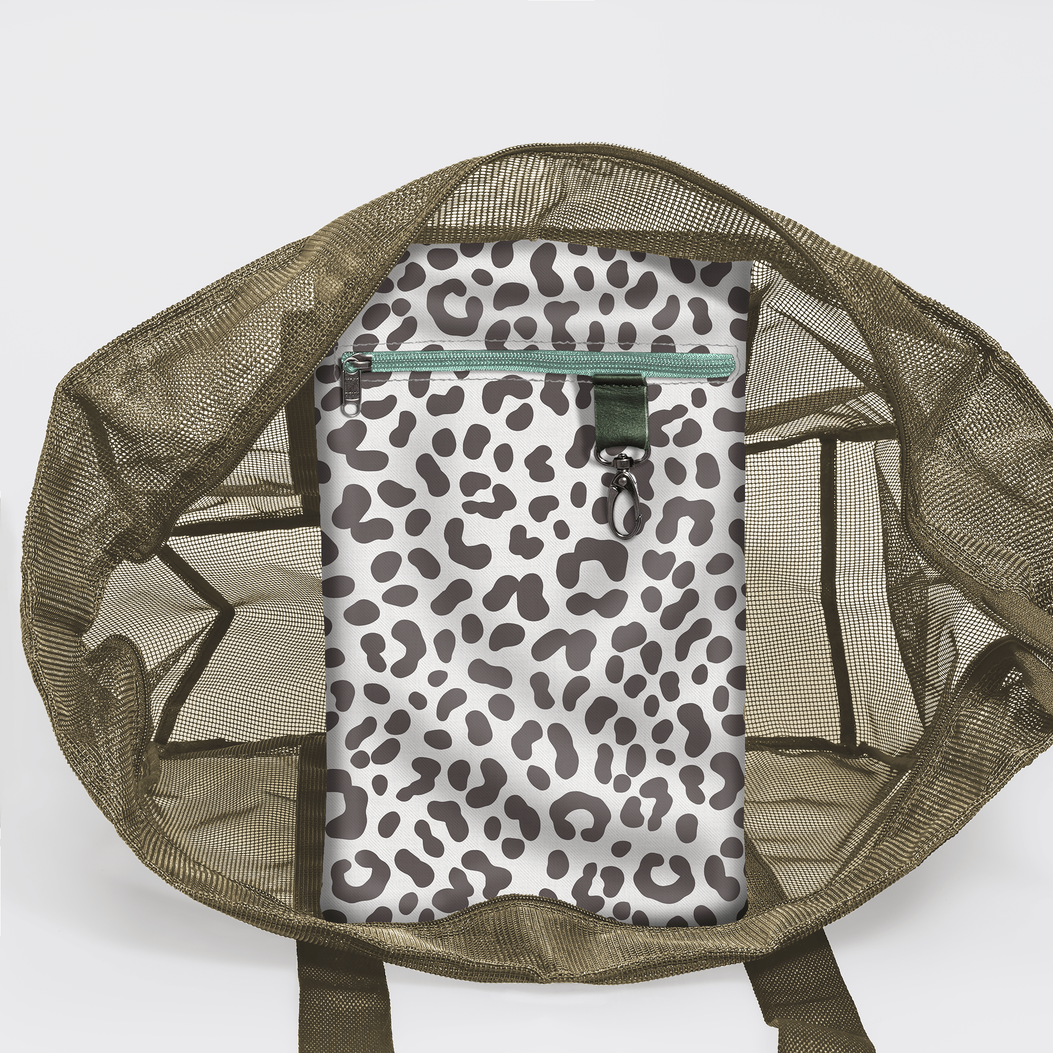 Meshie Large Beach Bag OLIVE - Thandana UK