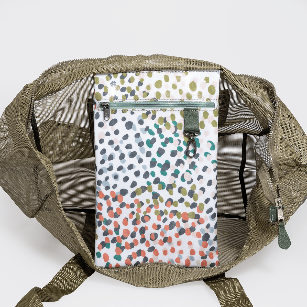 Meshie Large Beach Bag OLIVE - Thandana UK