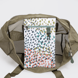 Meshie Large Beach Bag OLIVE - Thandana UK