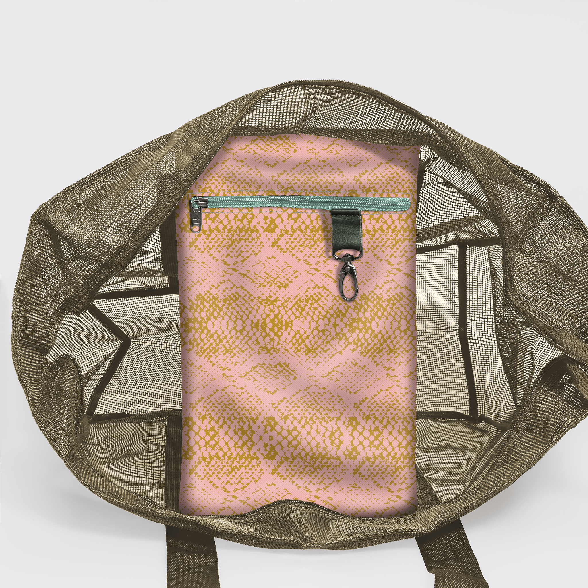 Meshie Large Beach Bag OLIVE - Thandana UK