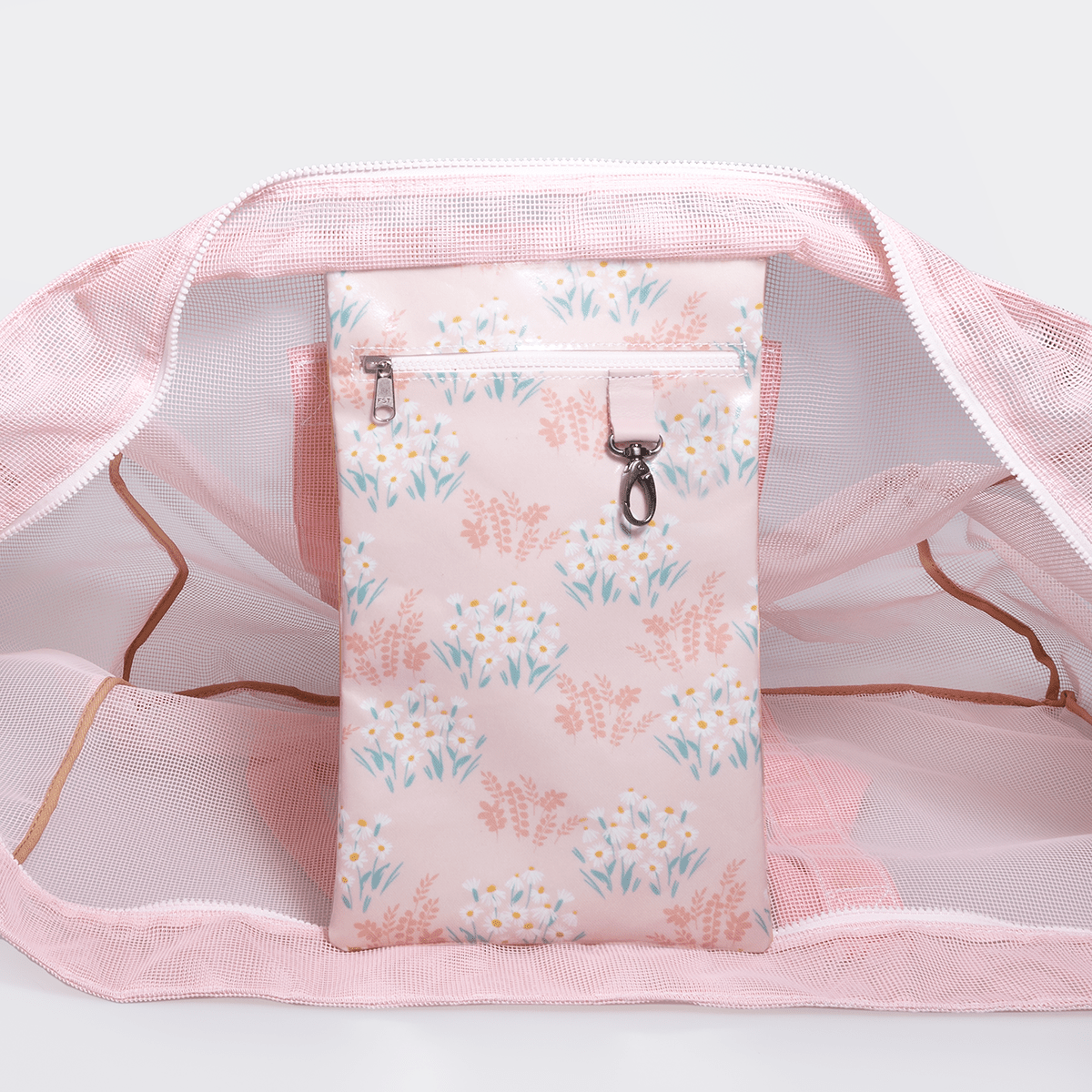 Meshie Large Beach Bag PINK - Thandana UK