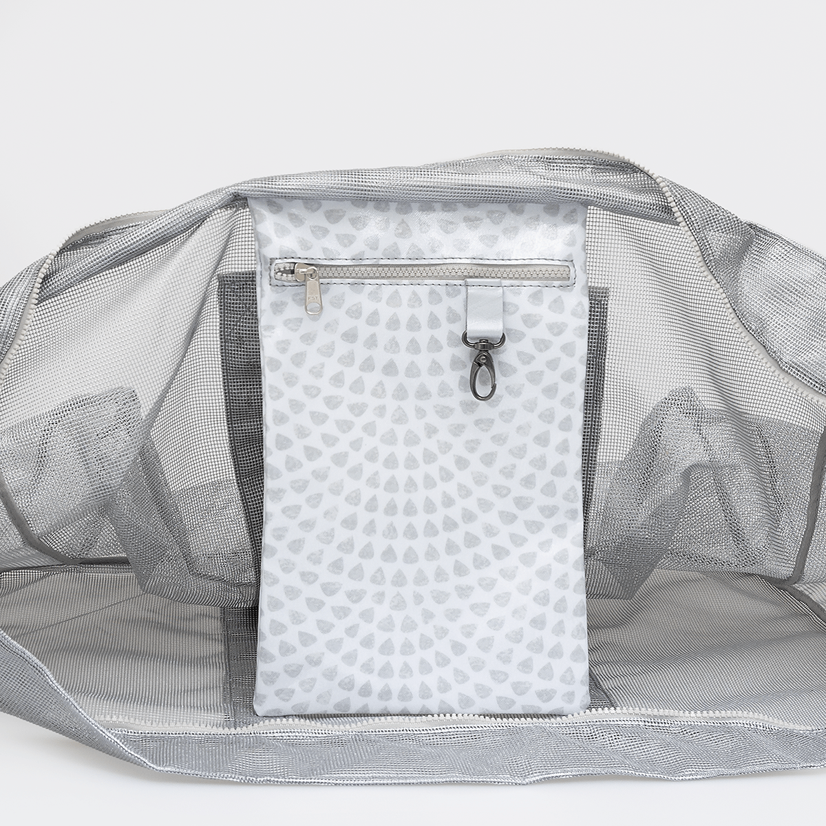 Meshie Large Beach Bag SILVER - Thandana UK