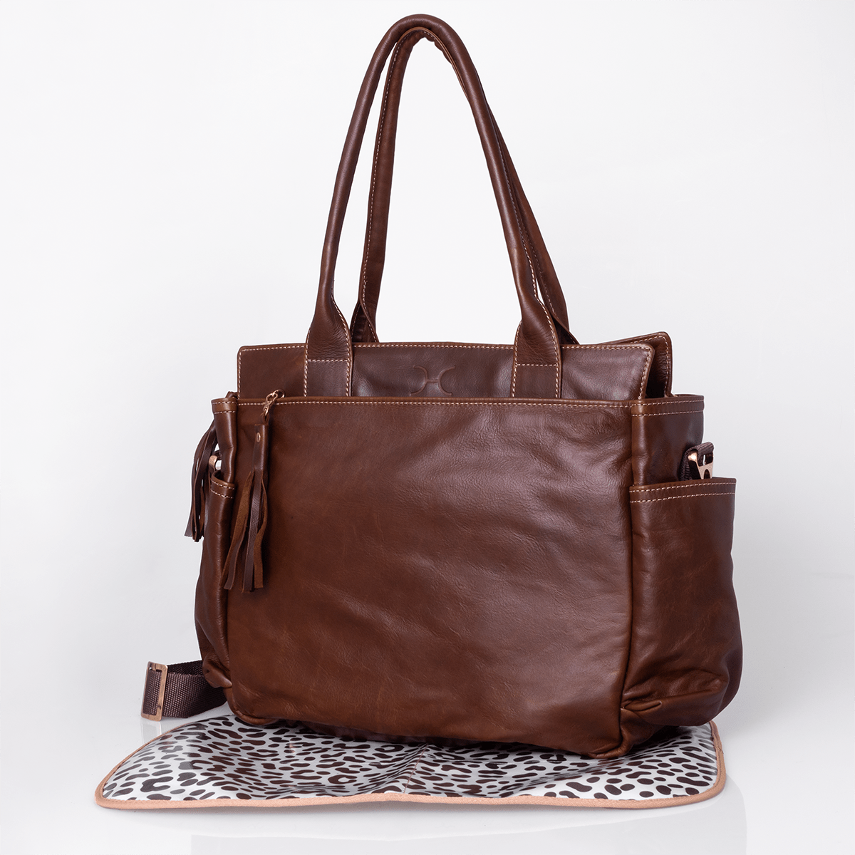 Noa Nappy Bag Leather - Thandana UK