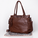 Noa Nappy Bag Leather - Thandana UK