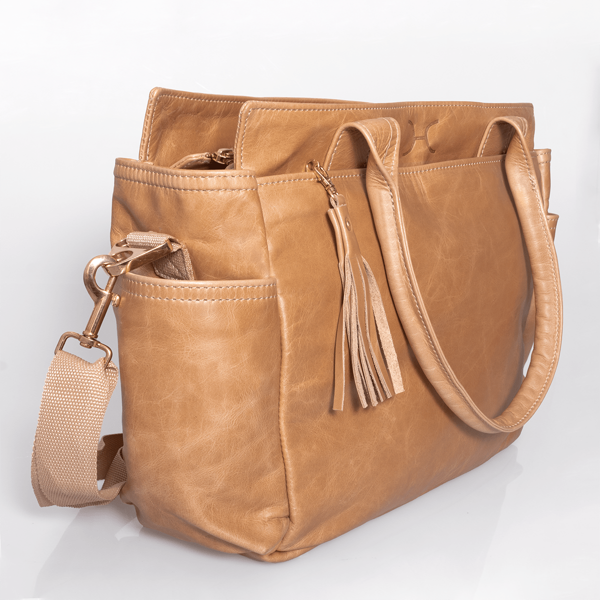 Noa Nappy Bag with Faux printed Fur Leather - Thandana UK
