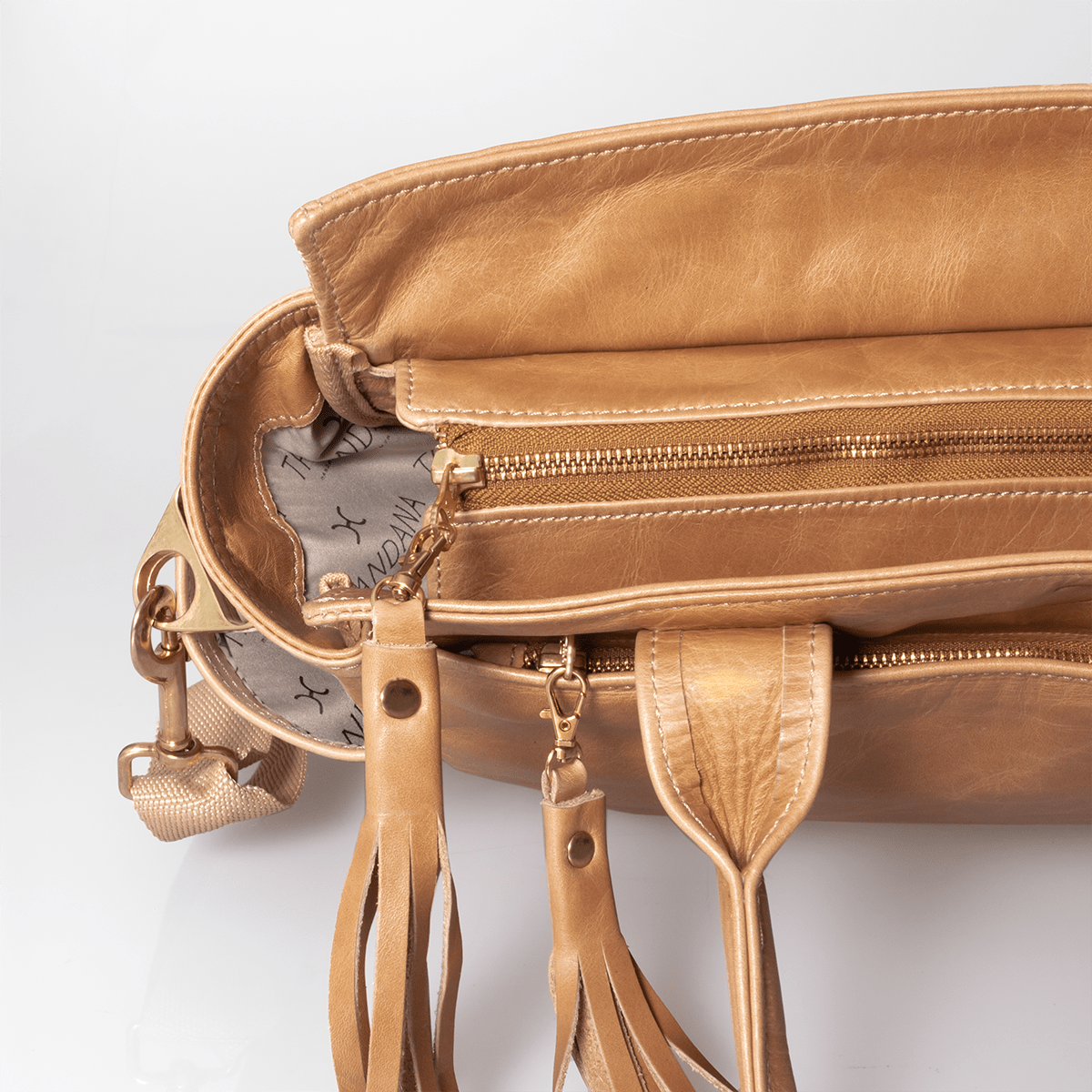 Noa Nappy Bag with Faux printed Fur Leather - Thandana UK
