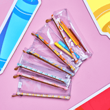 Pencil Case Clear Laminated Fabric - Thandana UK