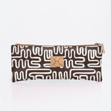 Pencil Case Triple Zip Laminated Fabric - Thandana UK