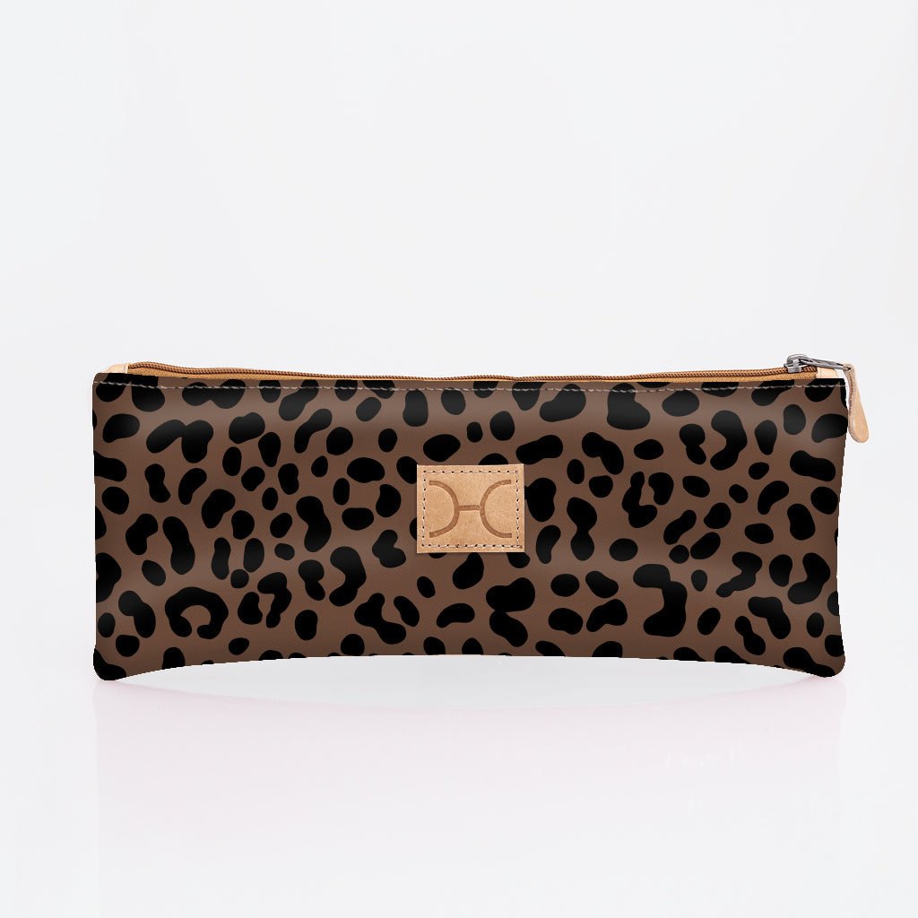 Pencil Case Triple Zip Laminated Fabric - Thandana UK