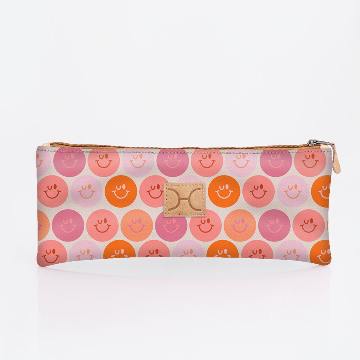 Pencil Case Triple Zip Laminated Fabric - Thandana UK