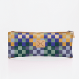 Pencil Case Triple Zip Laminated Fabric - Thandana UK