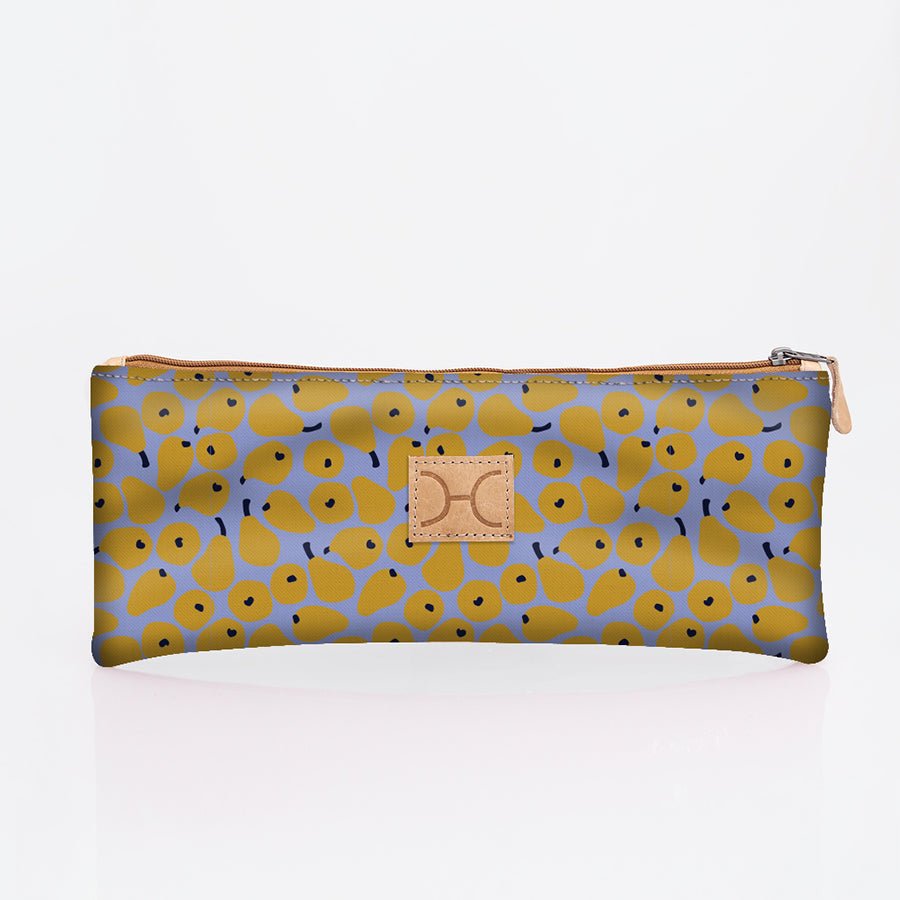 Pencil Case Triple Zip Laminated Fabric - Thandana UK