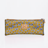 Pencil Case Triple Zip Laminated Fabric - Thandana UK