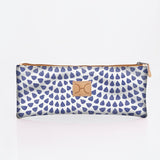 Pencil Case Triple Zip Laminated Fabric - Thandana UK