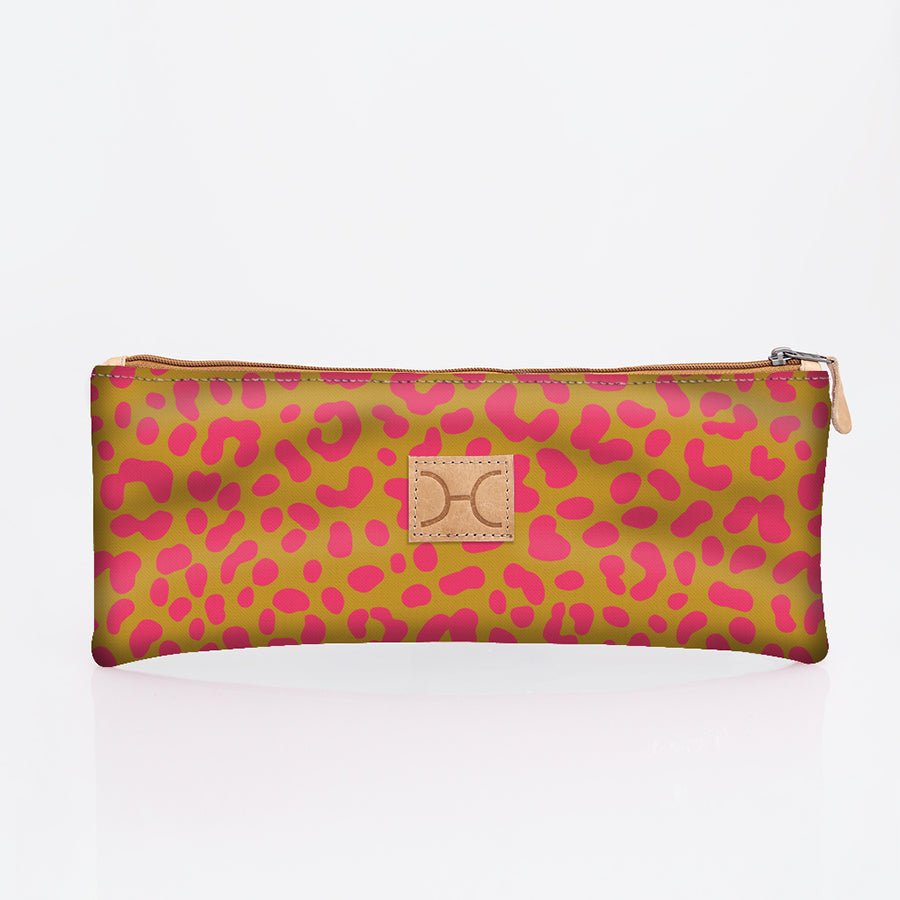 Pencil Case Triple Zip Laminated Fabric - Thandana UK