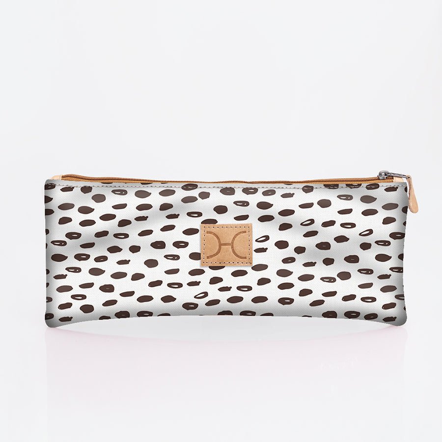Pencil Case Triple Zip Laminated Fabric - Thandana UK