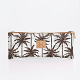 Pencil Case Triple Zip Laminated Fabric - Thandana UK