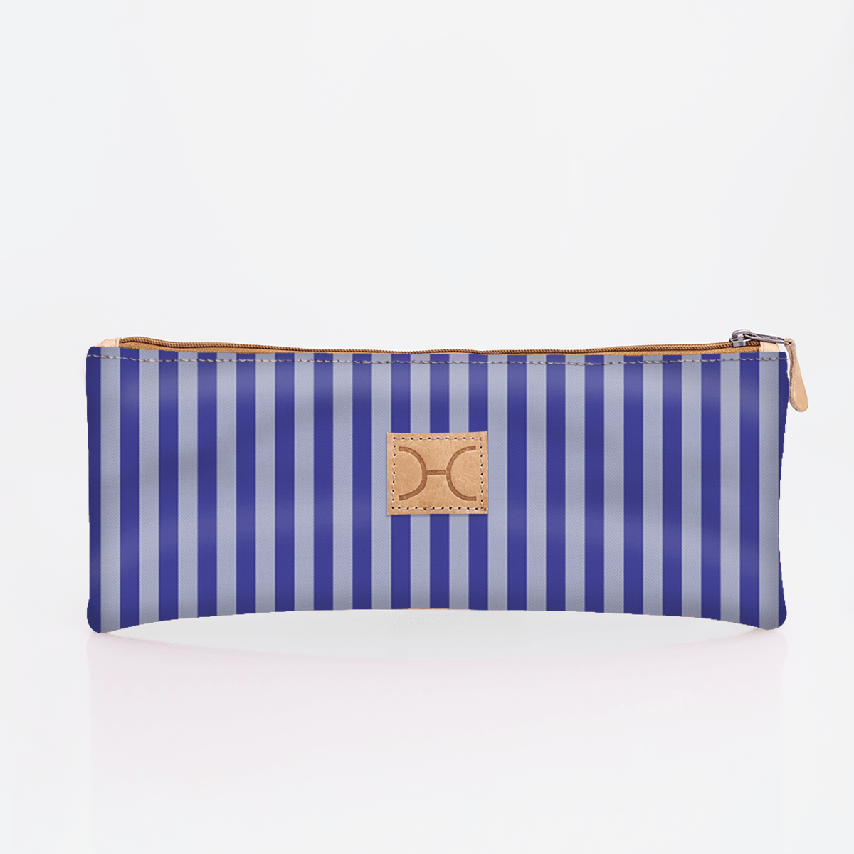 Pencil Case Triple Zip Laminated Fabric - Thandana UK