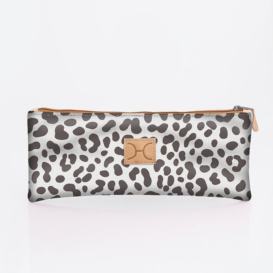 Pencil Case Triple Zip Laminated Fabric - Thandana UK