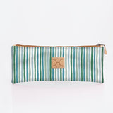 Pencil Case Triple Zip Laminated Fabric - Thandana UK