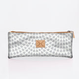 Pencil Case Triple Zip Laminated Fabric - Thandana UK