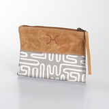 Pouch Laminated Fabric With Leather - Thandana UK