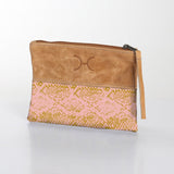 Pouch Laminated Fabric With Leather - Thandana UK
