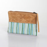 Pouch Laminated Fabric With Leather - Thandana UK
