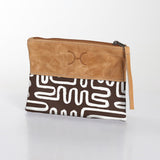Pouch Laminated Fabric With Leather - Thandana UK