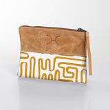 Pouch Laminated Fabric With Leather - Thandana UK
