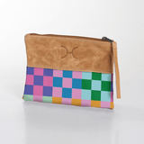 Pouch Laminated Fabric With Leather - Thandana UK