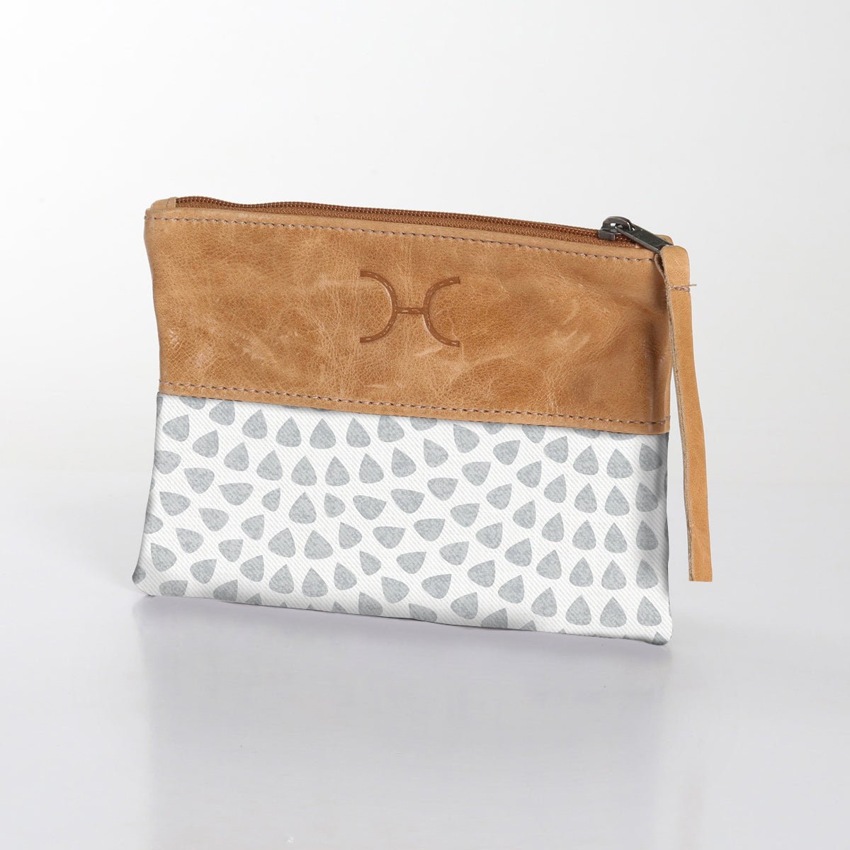 Pouch Laminated Fabric With Leather - Thandana UK