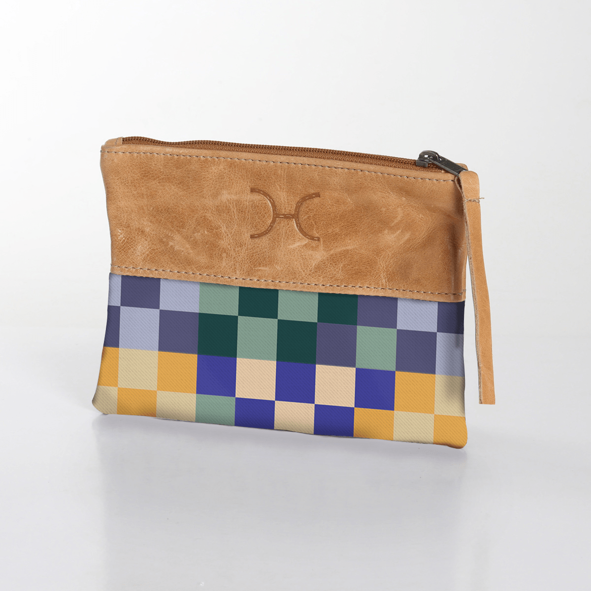 Pouch Laminated Fabric With Leather - Thandana UK