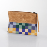 Pouch Laminated Fabric With Leather - Thandana UK