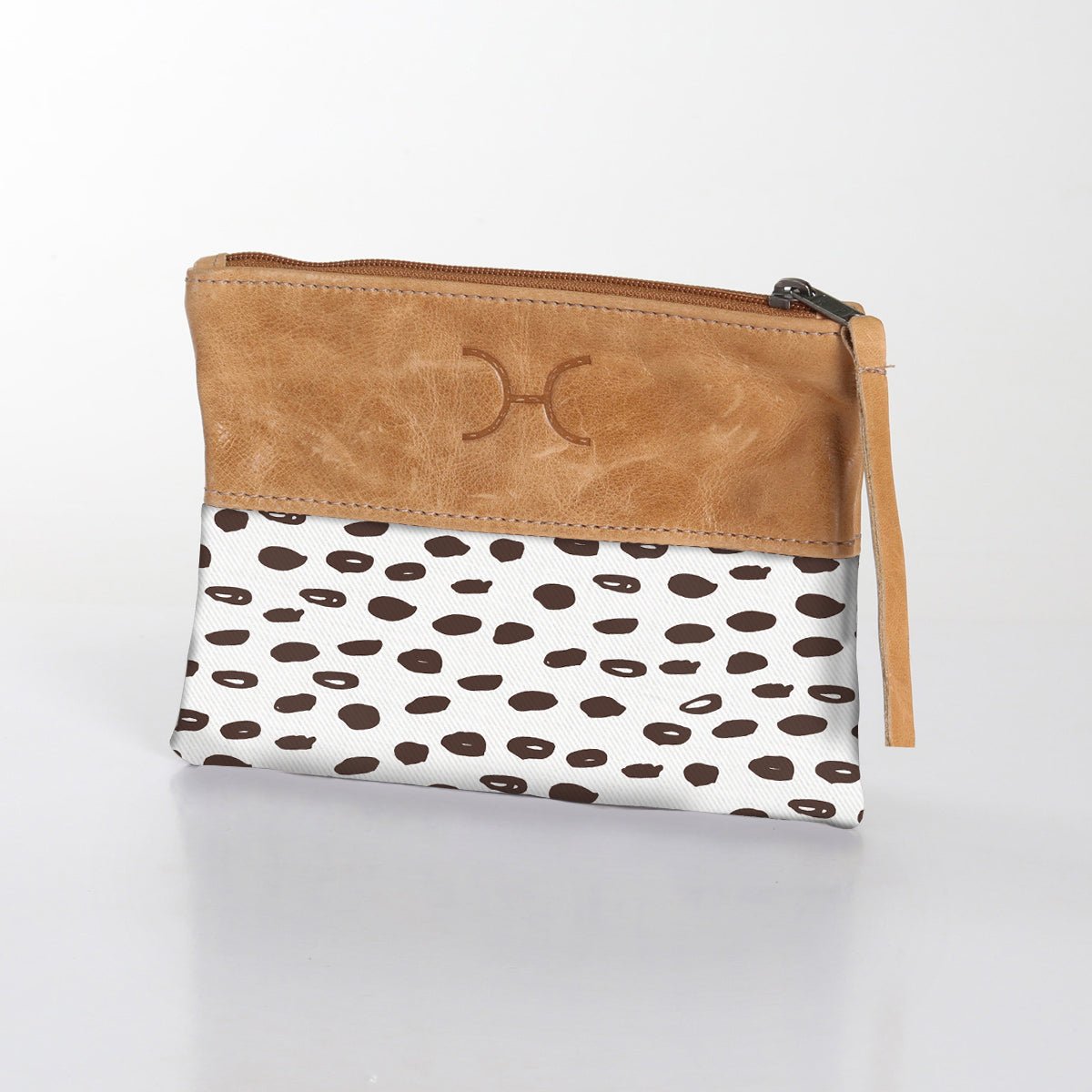 Pouch Laminated Fabric With Leather - Thandana UK