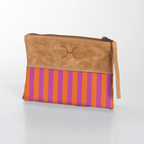Pouch Laminated Fabric With Leather - Thandana UK