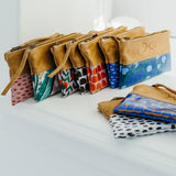 Pouch Laminated Fabric With Leather - Thandana UK