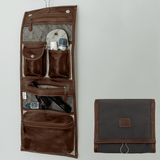 Roll Up Toiletry Wax Canvas & Leather - Thandana UK