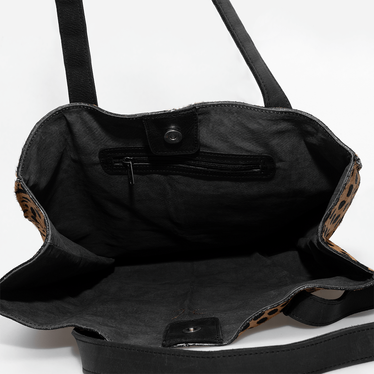 Tote Handbag with Faux printed Fur Leather - Thandana UK