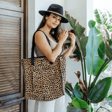 Tote Handbag with Faux printed Fur Leather - Thandana UK
