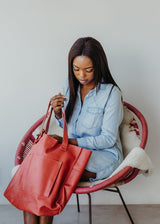 Tote Zipper & Lining Handbag Leather - Thandana UK