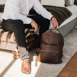 Travel Leather Backpack - Thandana UK